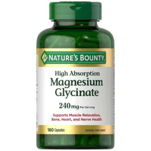 Nature’s Bounty High Absorption Magnesium Glycinate 240 mg